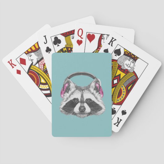 Hoofdtelefooncel Pokerkaarten (Achterkant)