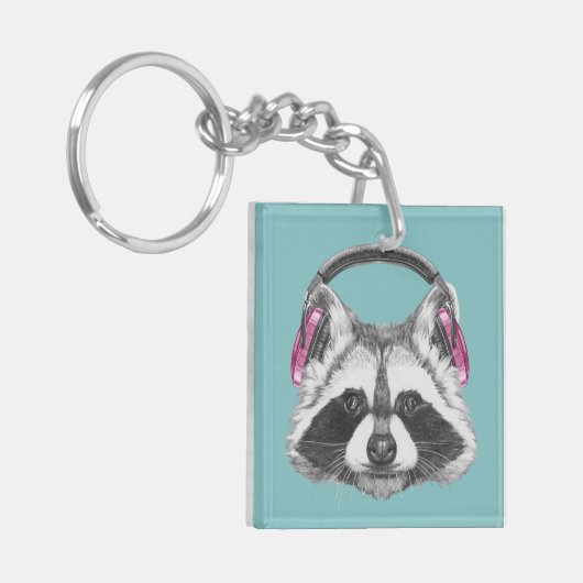 Hoofdtelefooncel Sleutelhanger (Voorkant Links)