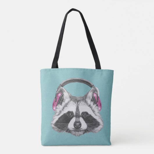 Hoofdtelefooncel Tote Bag (Achterkant)