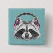 Hoofdtelefooncel Vierkante Button 5,1 Cm (Voorkant)