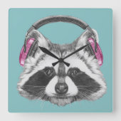 Hoofdtelefooncel Vierkante Klok (Voorkant)