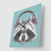 Hoofdtelefooncel Vierkante Klok (Hoek)