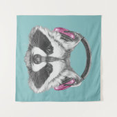 Hoofdtelefooncel Wandkleed (Voorkant (horizontaal))