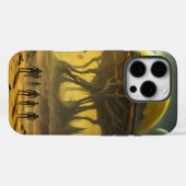 Hoofdtelefoonhoes Alien Gele Planeet Case-Mate iPhone Case (Achterkant (horizontaal))