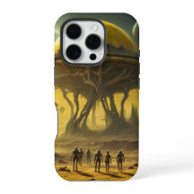 Hoofdtelefoonhoes Alien Gele Planeet