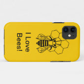 Hoofdtelefoonhoes - Ik hou van Bijen! Case-Mate iPhone Case (Achterkant (horizontaal))