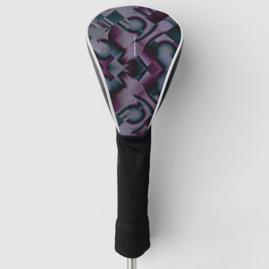 Hoofdtelefoonhoes voor golfstuurprogramma met zuiv golfheadcover (Voorkant)