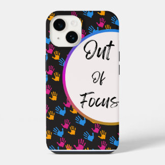 Hoofdtelefoonhoesje buiten focus | Creative Typogr iPhone 14 Hoesje
