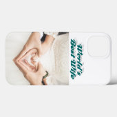 Hoofdtelefoonhoesje groene iPhone met foto van vro Case-Mate iPhone Case (Achterkant (horizontaal))