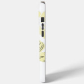Hoofdtelefoonhoesje met gele bloem Case-Mate iPhone case (Achterkant / Links)