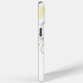 Hoofdtelefoonhoesje met gele bloem Case-Mate iPhone case (Achterkant / Rechts)