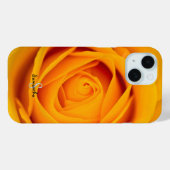 Hoofdtelefoonhoesje met gele roos bloem Case-Mate iPhone case (Achterkant (horizontaal))