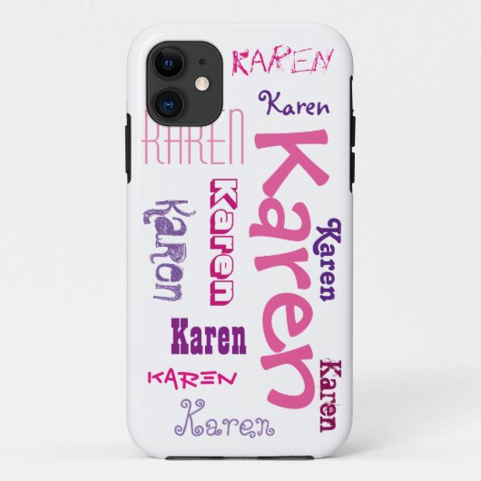 Hoofdtelefoonhoesje met je naam Case-Mate iPhone case (Achterkant)