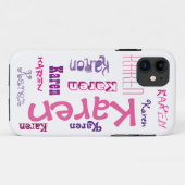 Hoofdtelefoonhoesje met je naam Case-Mate iPhone case (Achterkant (horizontaal))