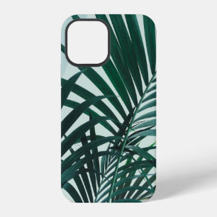 Hoofdtelefoonhoesje met palmbladeren groen iPhone 12 hoesje