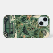 Hoofdtelefoonhoesje - Natuur en Retro Design iPhone 15 Case (Achterkant horizontaal)