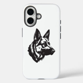 Hoofdtelefoonhoesje voor iPhone met Duitse Herders 16 Hoesje