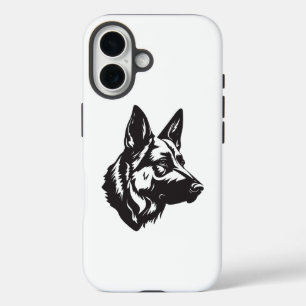 Hoofdtelefoonhoesje voor iPhone met Duitse Herders 16 Hoesje