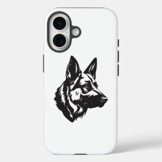 Hoofdtelefoonhoesje voor iPhone met Duitse Herders 16 Hoesje