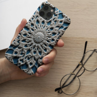 Hoofdtelefoonhoezen - Sierlijk radiaal ontwerp rel iPhone 16 Pro Max Hoesje