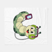 Hoofdtelefoonmuziek van de derde pijler fleece deken (Voorkant (Horizontaal))