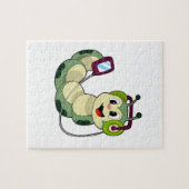 Hoofdtelefoonmuziek van de derde pijler legpuzzel (Horizontaal)