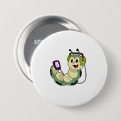 Hoofdtelefoonmuziek van de derde pijler ronde button 7,6 cm (Voorkant /achterkant)