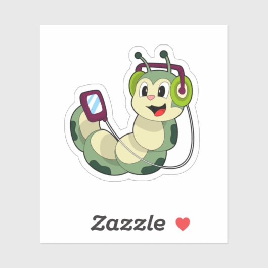 Hoofdtelefoonmuziek van de derde pijler sticker (Vel)