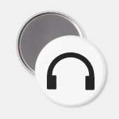 Hoofdtelefoonpictogram Magneet (Voorkant / Achterkant)