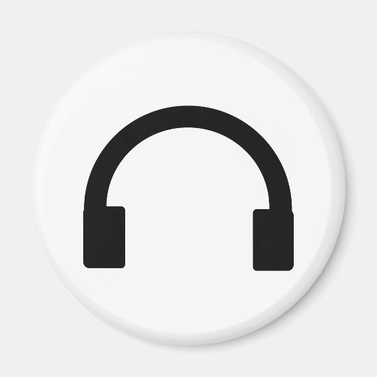Hoofdtelefoonpictogram Magneet (Voorkant)