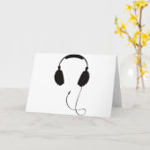 Hoofdtelefoons Kaart (Gele Bloem)