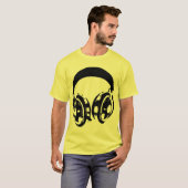 hoofdtelefoons t-shirt (Voorkant volledig)