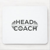 Hoofdtrainer Fitness Barbell Gewichtheffen Muismat (Voorkant)