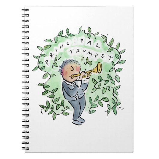 hoofdtrompet notitieboek (Voorkant)