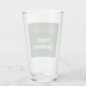 Hoofdtuinier Glas Gepersonaliseerde Aangepaste Tum (Achterkant)