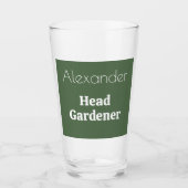 Hoofdtuinier Glas Gepersonaliseerde Aangepaste Tum (Voorkant)