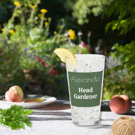 Hoofdtuinier Glas Gepersonaliseerde Aangepaste Tum
