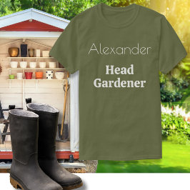 Hoofdtuinier Tuinliefhebber Tuinieren Kleding T-shirt