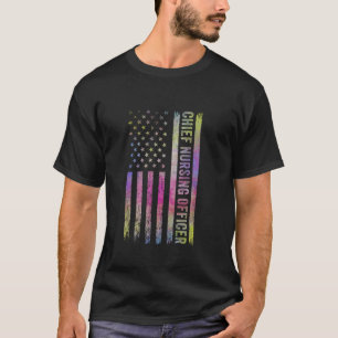 Hoofdverpleegkundige CNE VS Vlag CNO Hoofdverpleeg T-shirt