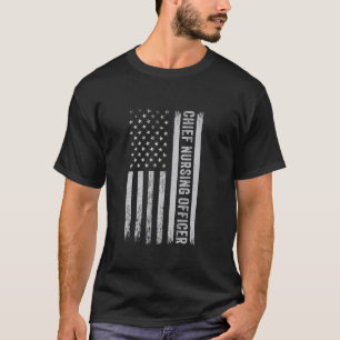Hoofdverpleegkundige CNE VS Vlag CNO Hoofdverpleeg T-shirt