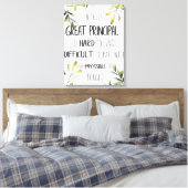 Hoofdvordering Cadeaubon Belangrijkste Kantoor dec Canvas Afdruk (Insitu (Slaapkamer))