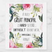 Hoofdvordering Cadeaubon Belangrijkste Kantoor dec Wijn Etiket (Enkel label)