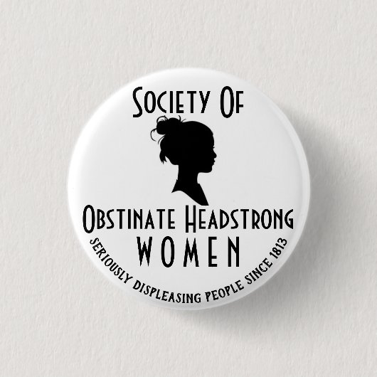 Hoofdvrouwen Ronde Button 3,2 Cm (Voorkant)