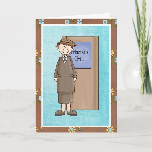 Hoofdwaardering van de Cute Vrouw School Bedankkaart (Voorkant)