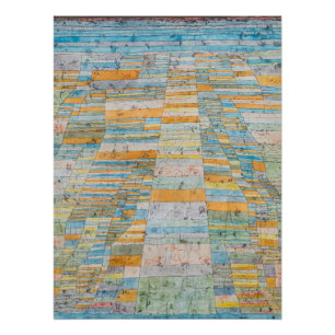 Hoofdweg en zijwegen - Paul Klee Perfect Poster