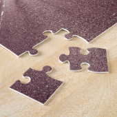 Hoofdweg met lage winterzon. legpuzzel (Zijkant)