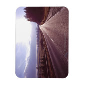 Hoofdweg met lage winterzon. magneet (Verticaal)