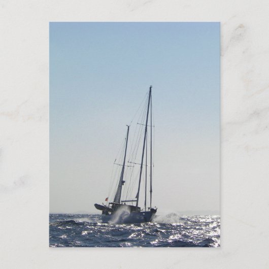 Hoofdwind en zon briefkaart (Voorkant)