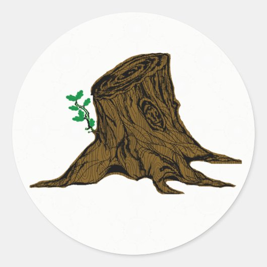 Hoofdwortel van Jesse Tree-Sticker Ronde Sticker (Voorkant)