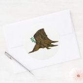 Hoofdwortel van Jesse Tree-Sticker Ronde Sticker (Envelop)